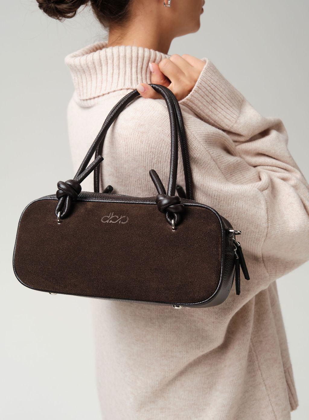 Сумка Curl DBR 31363 черный каштан  фото 2