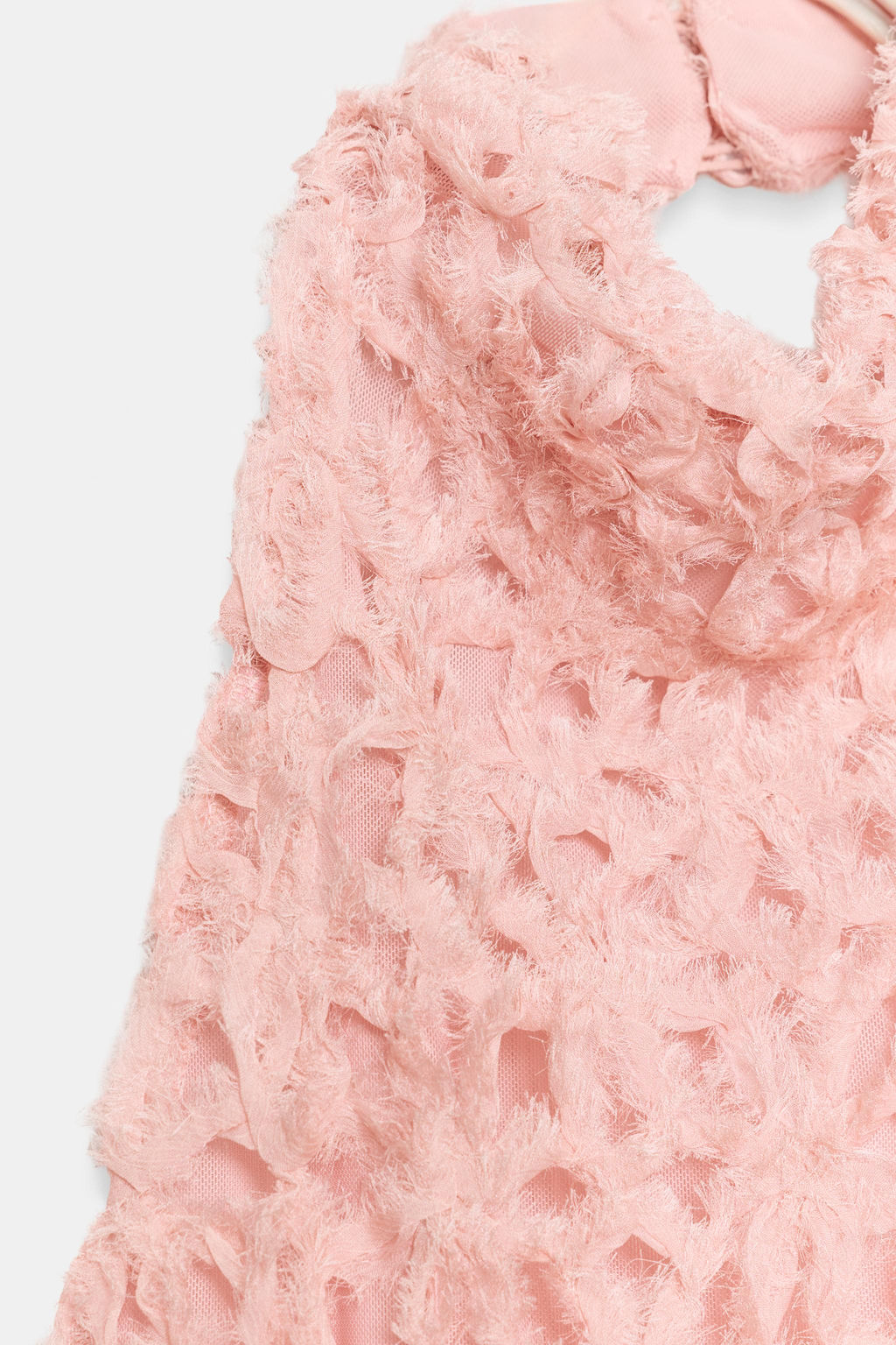 TOP CUELLO HALTER ASIM?TRICO / Blanco / Rosa - Zara фото 8