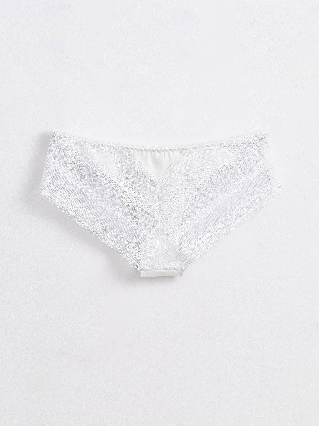 CONTE Трусы бикини из хлопка и кружева ROMANTIC STORY LB 1265 off-white - Conte elegant фото 2