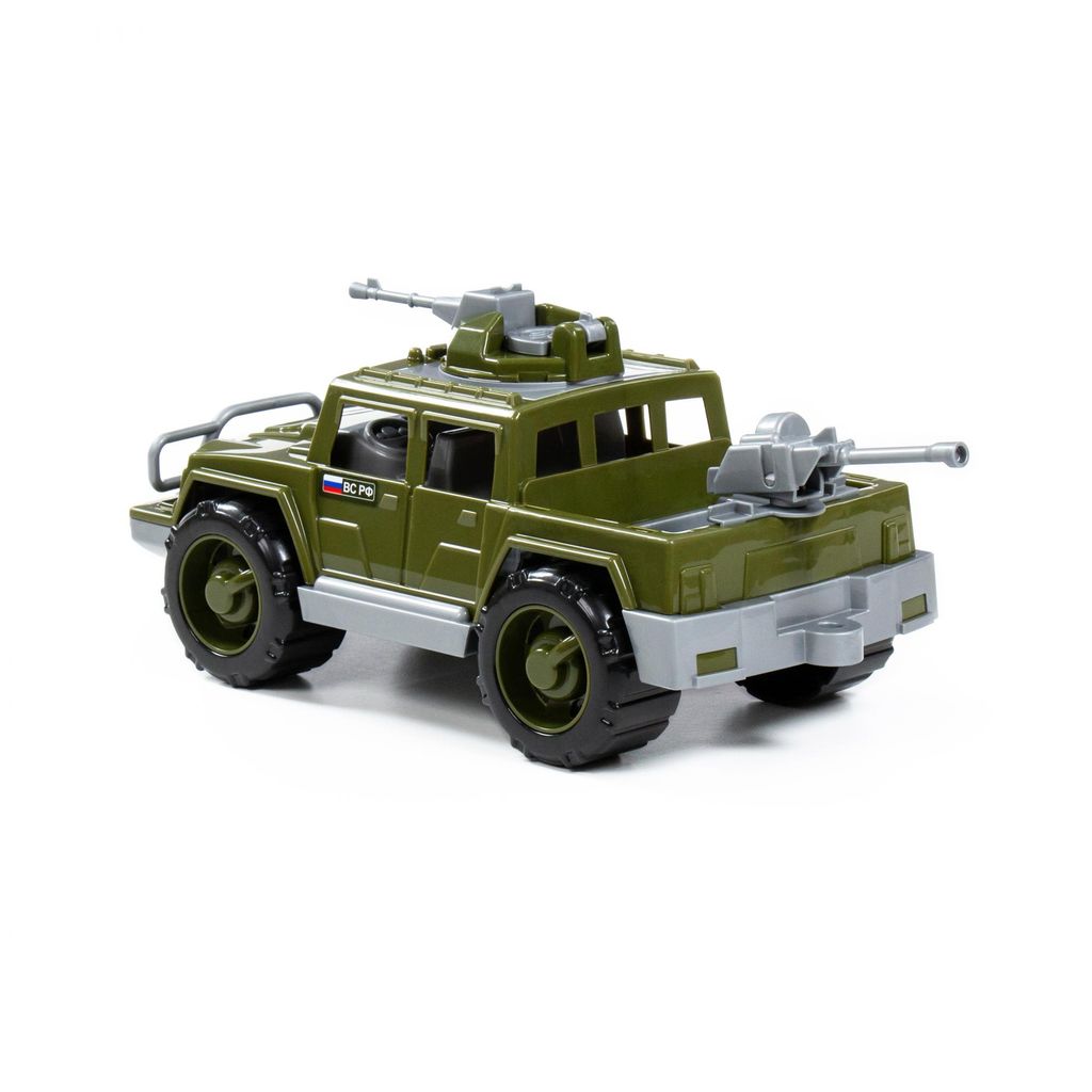 Автомобиль-пикап военный Защитник с 2-мя пулемётами (в коробке) - Полесье фото 3