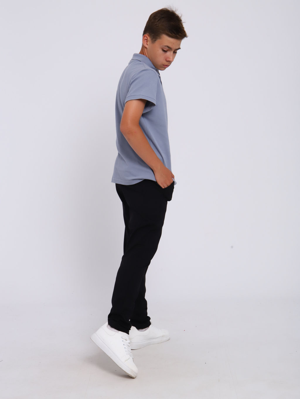 Рубашка-поло "Михаил" серый