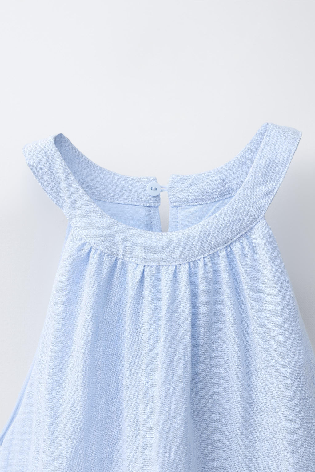 MONO CORTO HALTER BORDADO / Azul - Zara фото 3