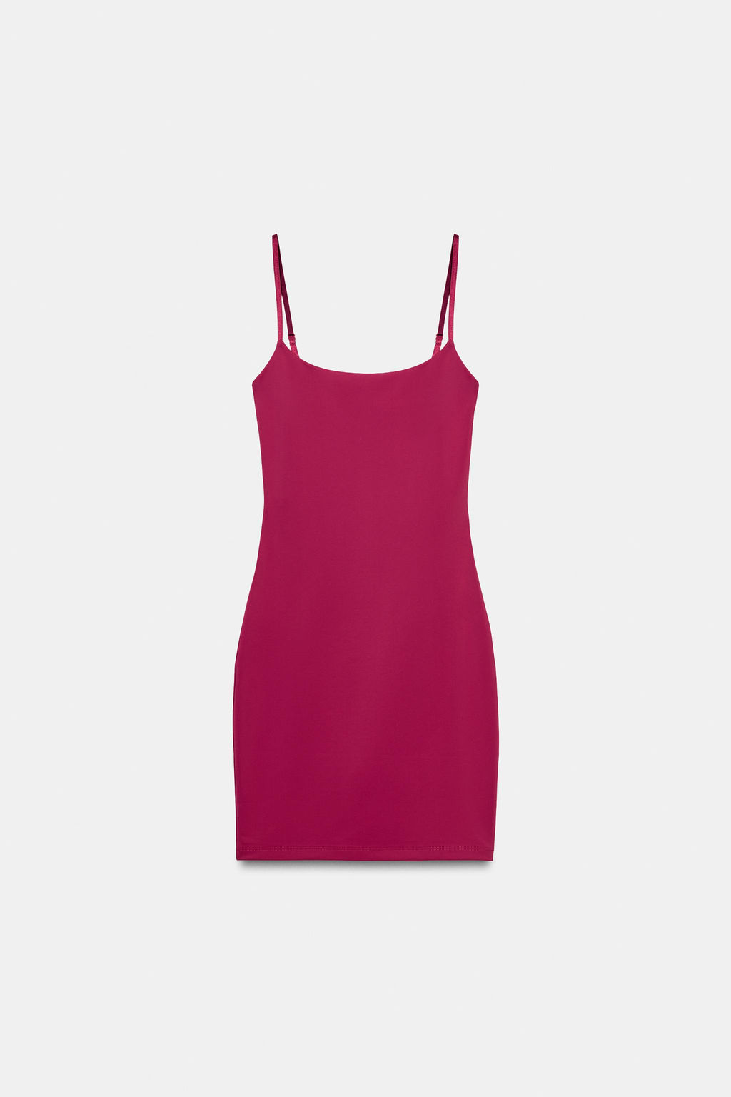 VESTIDO TIRANTES MEZCLA POLIAMIDA / Frambuesa - Zara фото 3