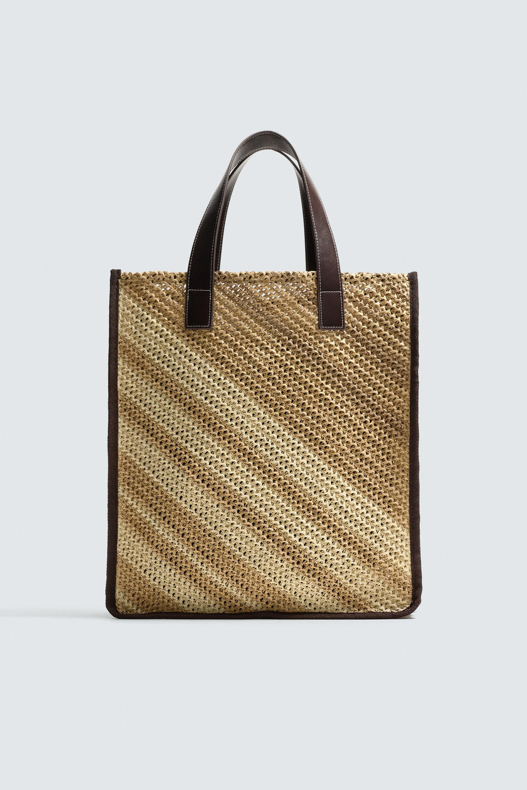 BOLSO SHOPPER TRENZADO / Marr?n - Zara фото 4
