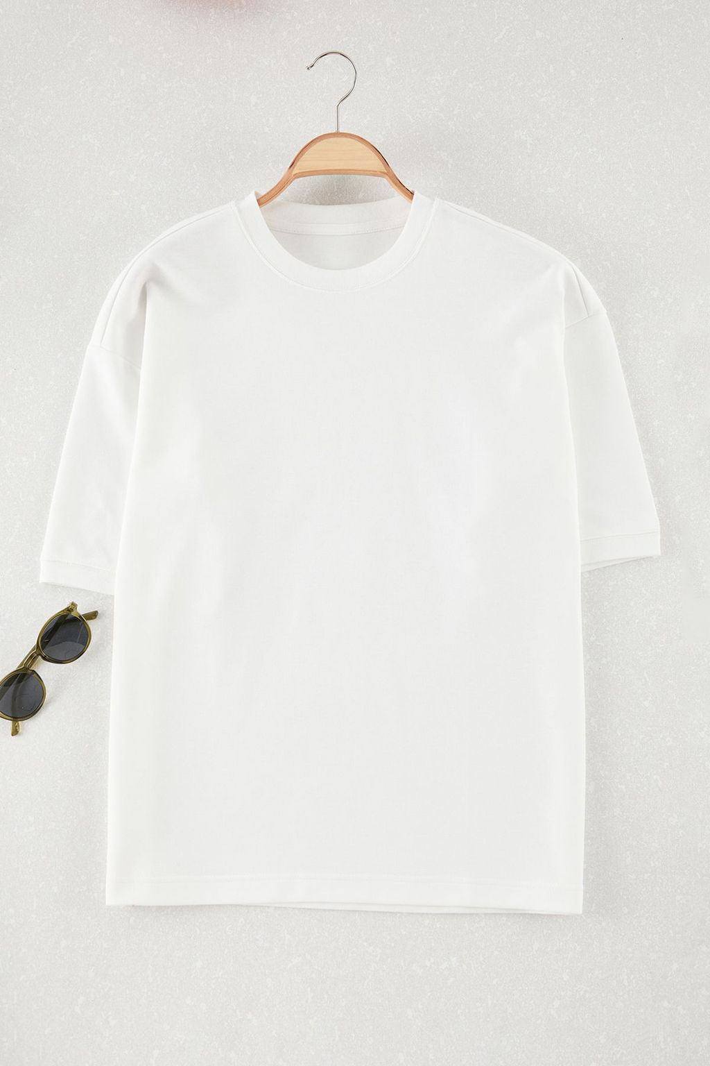 TRENDYOL MAN Beyaz Unisex Boxy/Kare Kesim Kal?n Premium T-Shirt TMNSS25TS00080 - Trendyolmilla фото 8