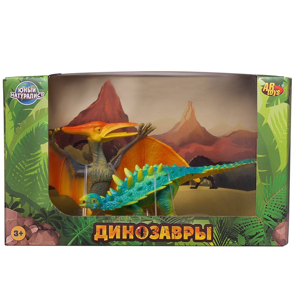 Игровой набор ABtoys Юный натуралист Динозавры: Кентозавр против Птеродактиля  фото 5