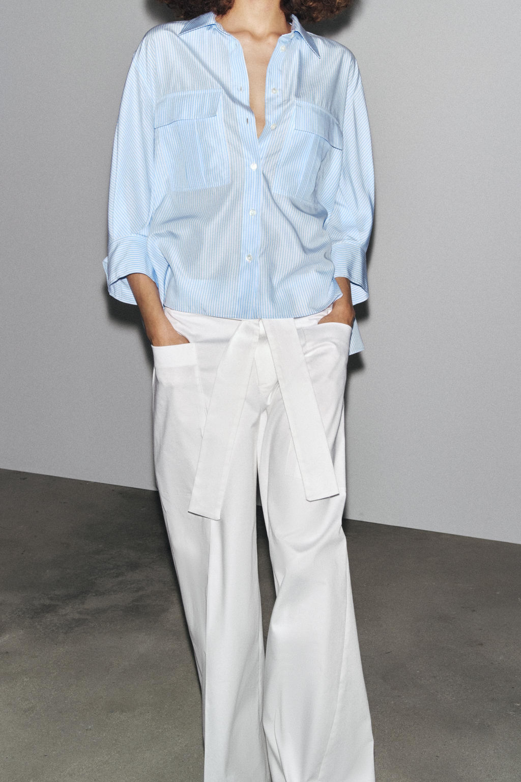 STRIPED SHIRT ZW COLLECTION - Zara фото 12