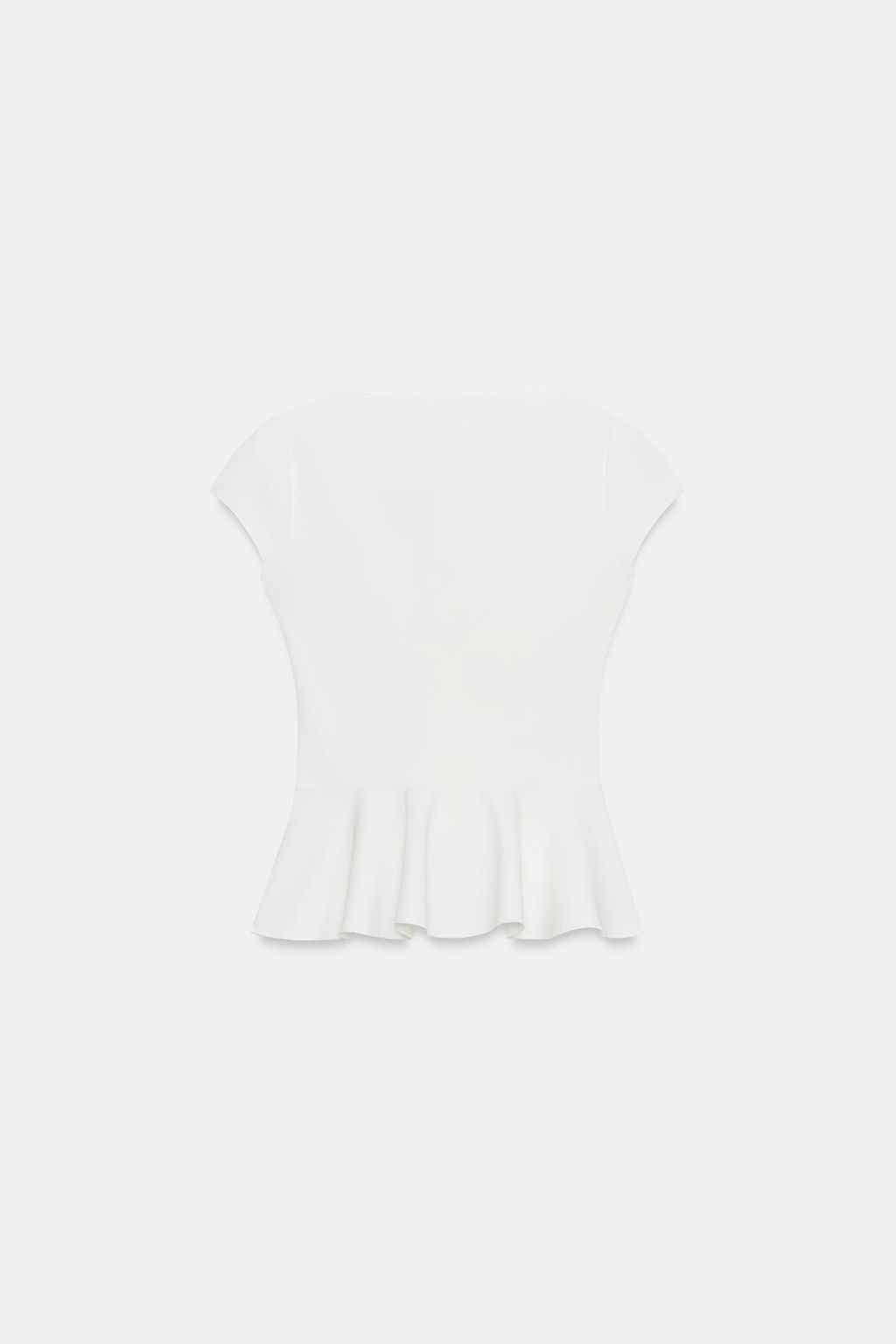 TOP PEPLUM BOTONES / Blanco roto - Zara фото 8