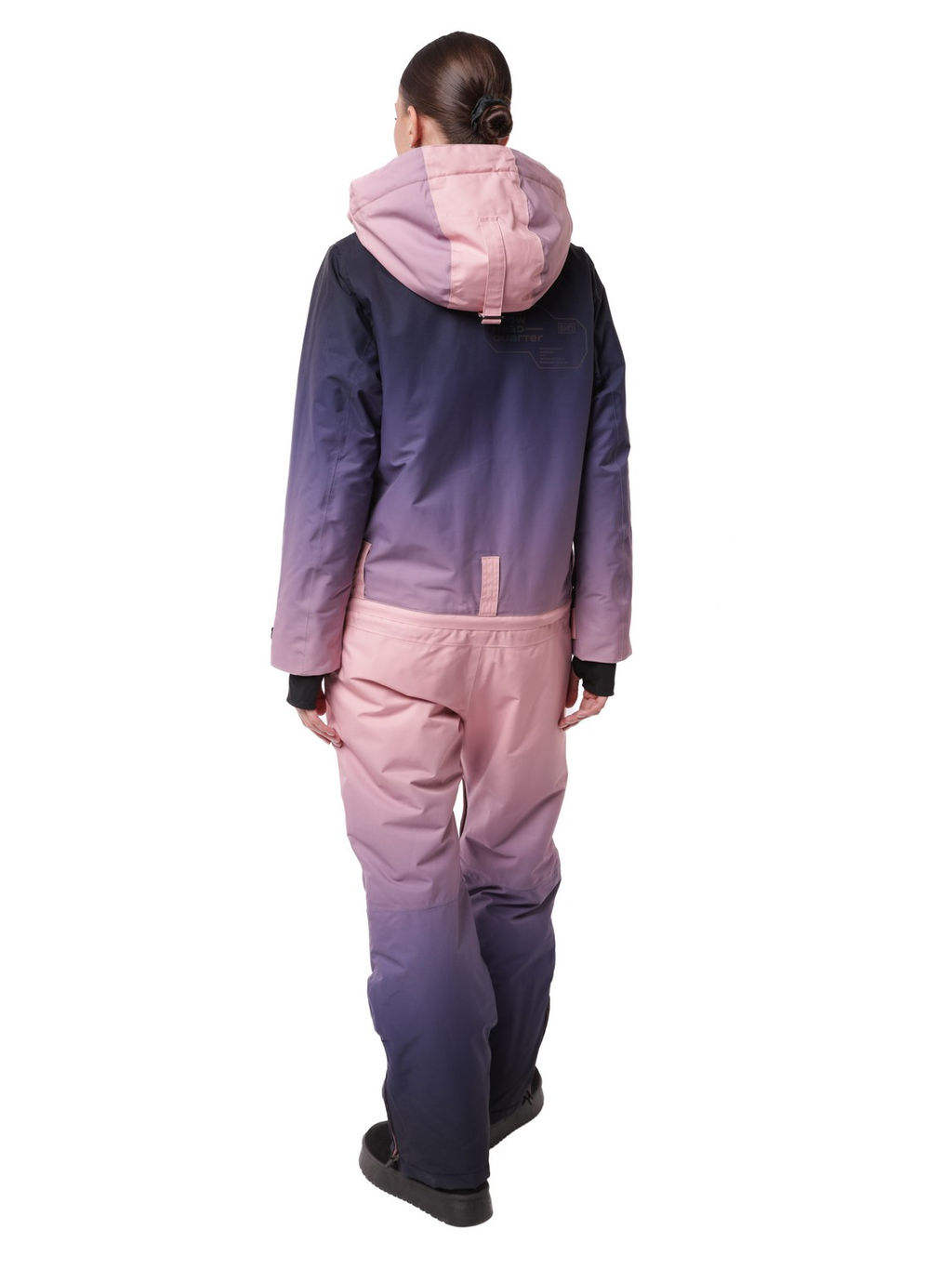 Комбинезон BB-0550 Розово-серый - Snow headquarter фото 33