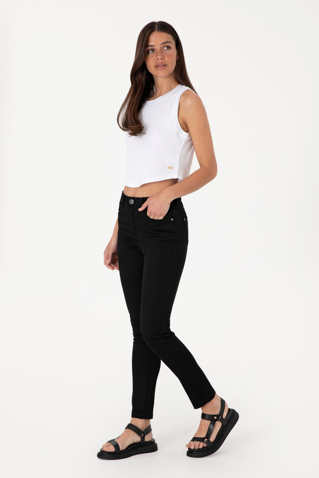 Kad_n Siyah Kanvas Pantolon Sepette S_rpriz _ndirim - U.s. polo assn фото 3