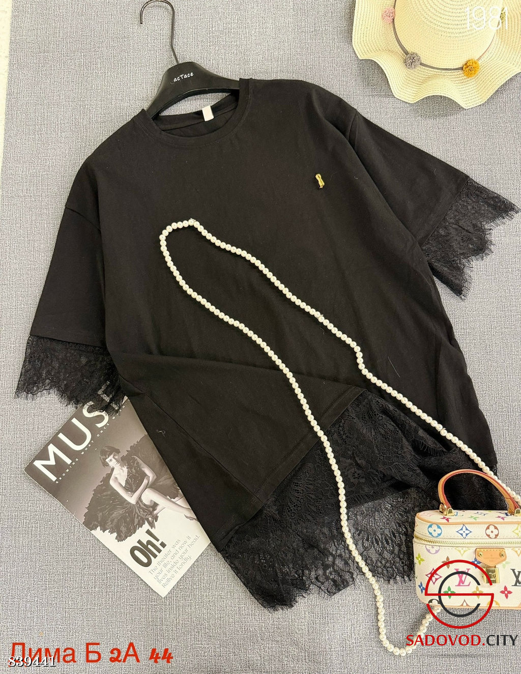 Футболка женская с гипюром - Bruno фото 3