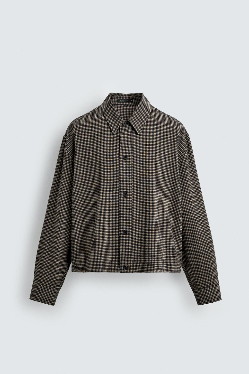SOBRECAMISA CUADROS / Gris - Zara фото 8