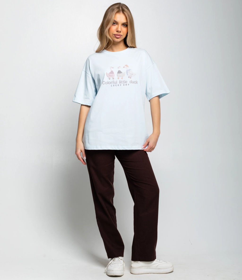 Футболка #КТ8802 (8), светло-голубой