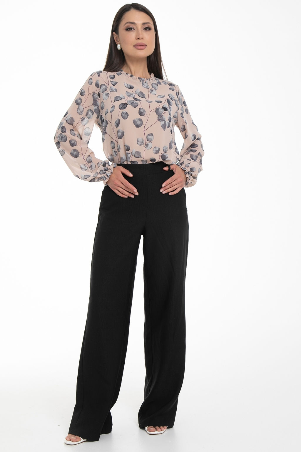 Блуза Волшебный шифон (пудра)