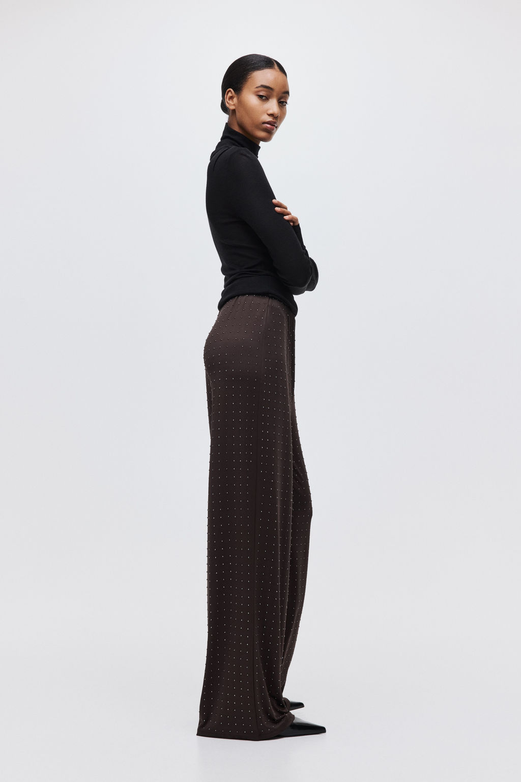 Pantal?n de punto con strass - H&m фото 7