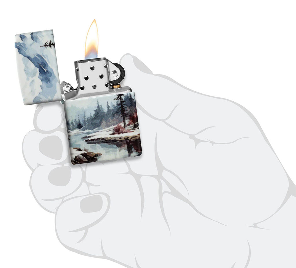 Зажигалка ZIPPO Снежная долина | Frozen Valley 46702