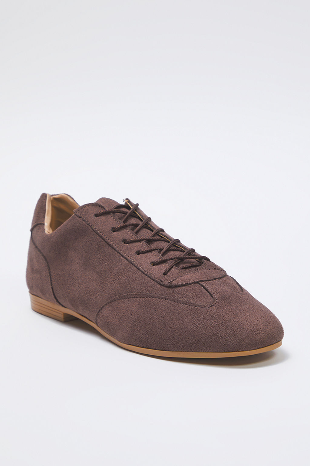 Trendyol Shoes Kahverengi Suet Bagc?kl? Kad?n Spor Ayakkab? TAKSS25SN00060 - Trendyolmilla фото 10
