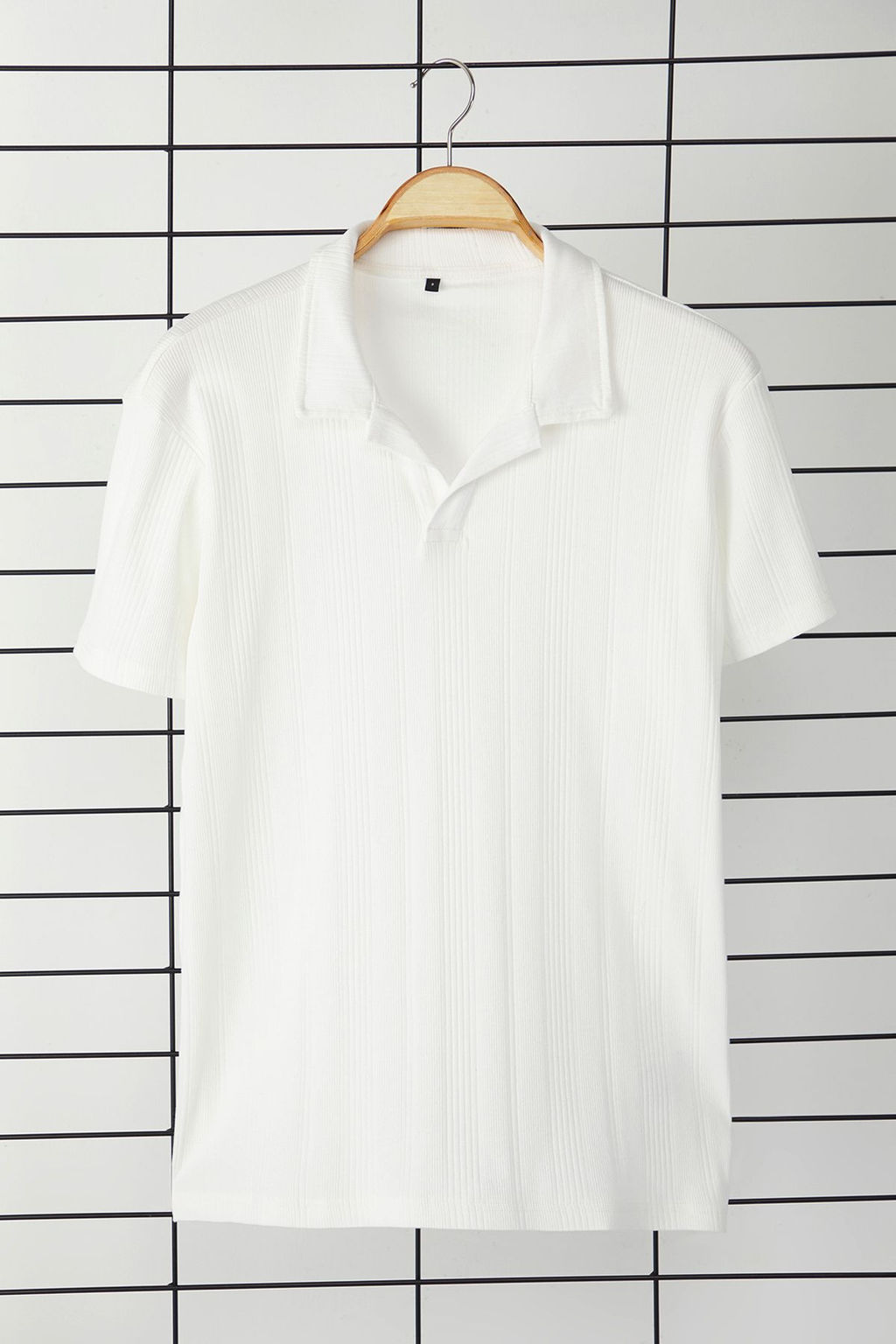 TRENDYOL MAN Ekru Regular/Normal Kesim Dokulu Basic Polo Yaka T-shirt TMNSS25PO00000 - Trendyolmilla фото 13