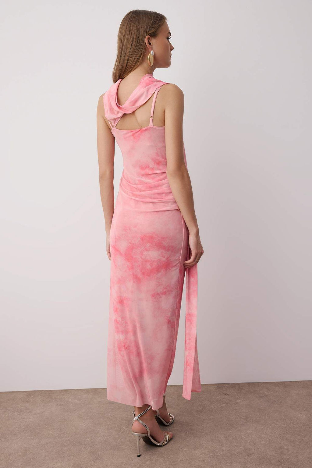 Yesil Fular Detayl? Tul Maxi Orme Elbise TPRSS25EL00314 - Trendyolmilla фото 25