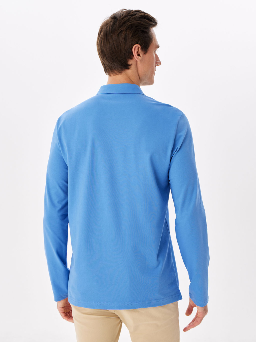 Джемпер мужской с воротником поло GREG G155-PO1246-SA5047 (джинс)  фото 4