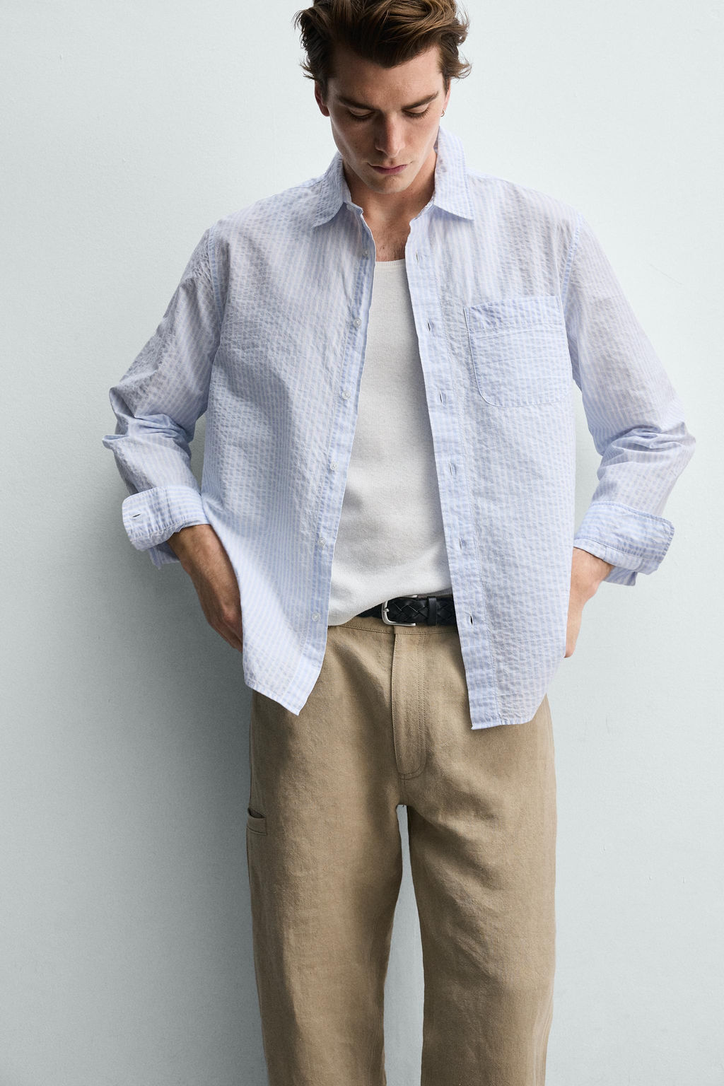 CAMISA REGULAR FIT RAYAS / rayas - Zara фото 5