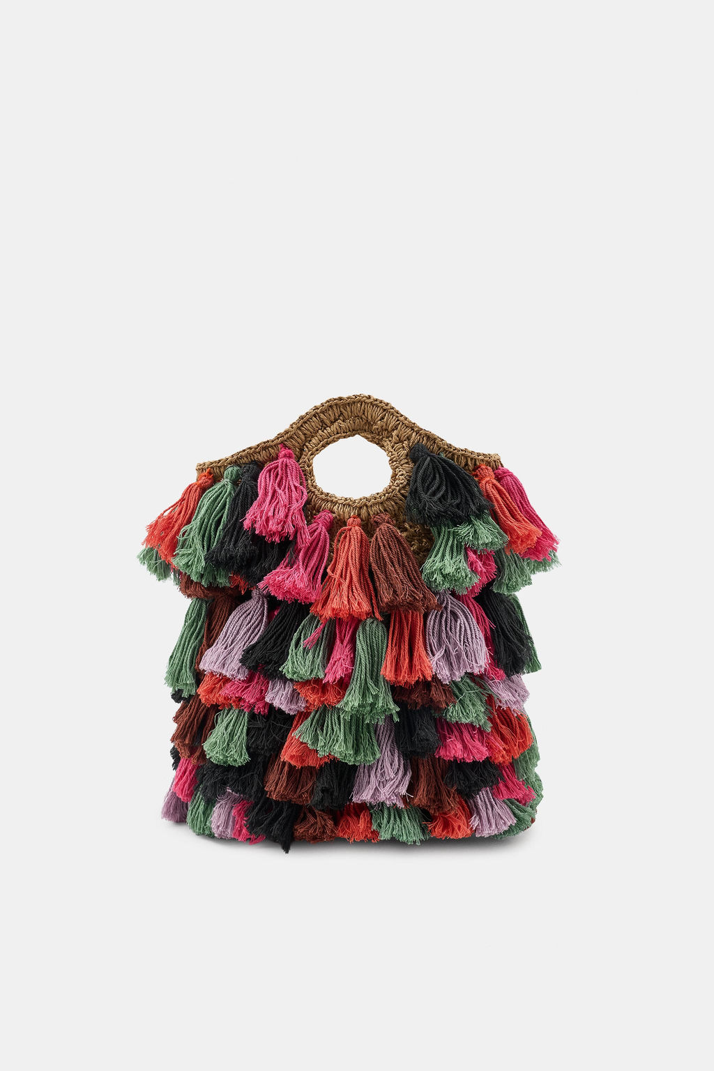 BOLSO COMBINADO POMPONES / Multicolor - Zara фото 3