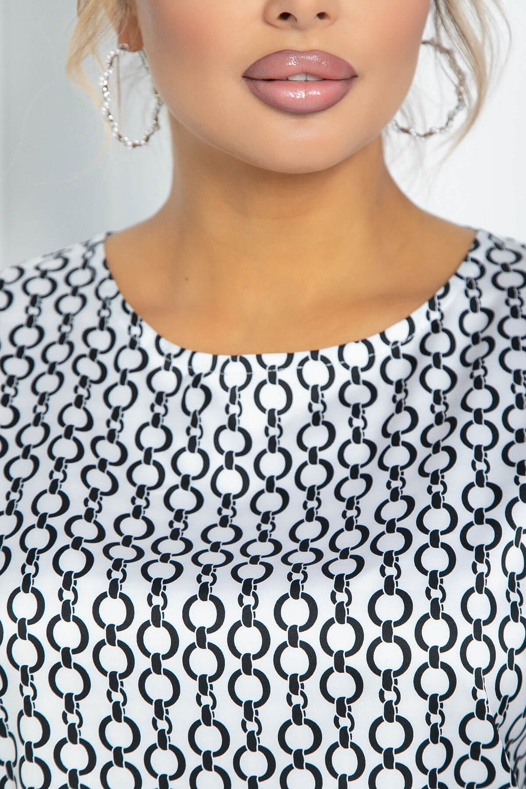 Блуза Морган (белая) Б11749 - Lt collection фото 4