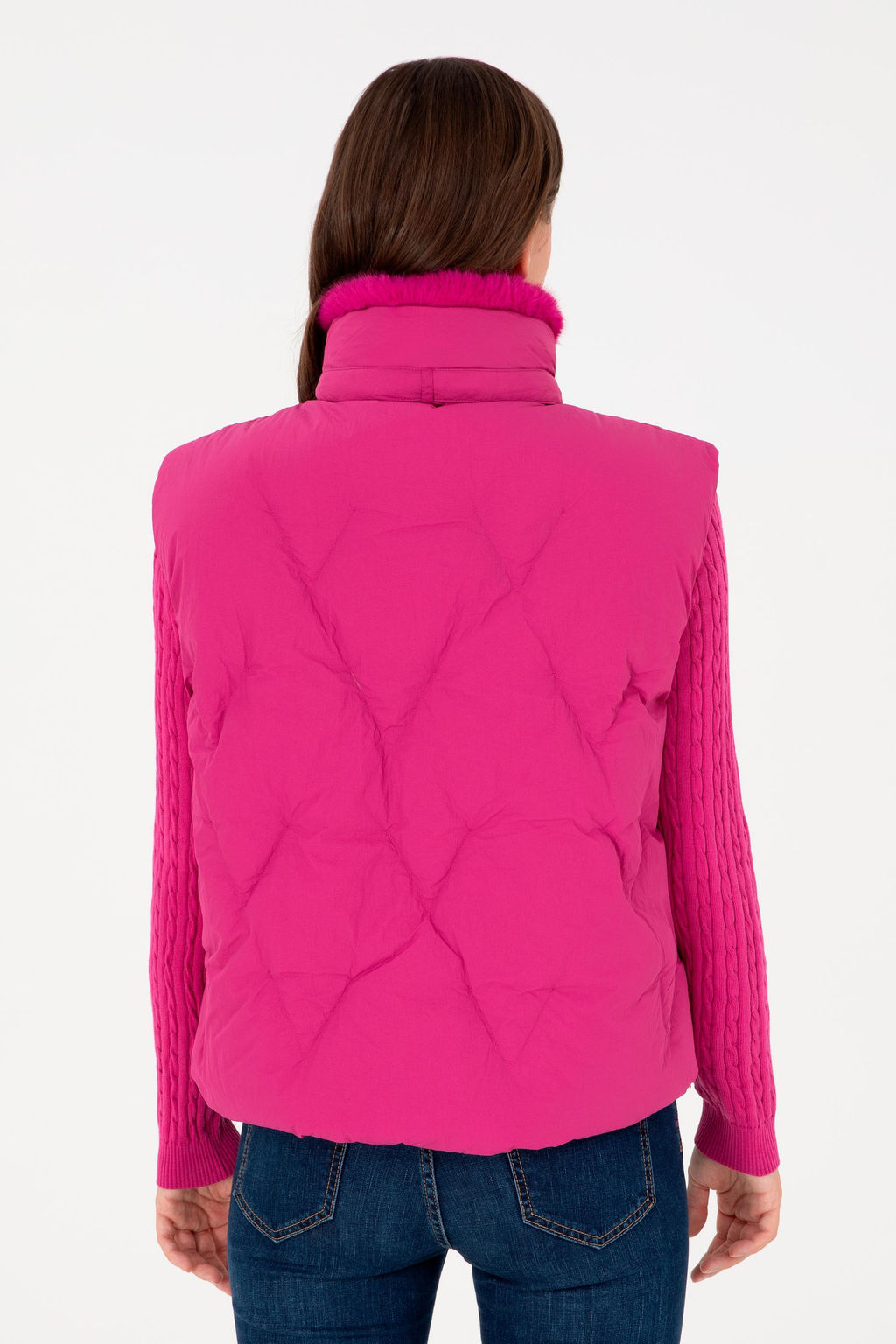 Женский жилет цвета фуксии - U.s. polo assn фото 5