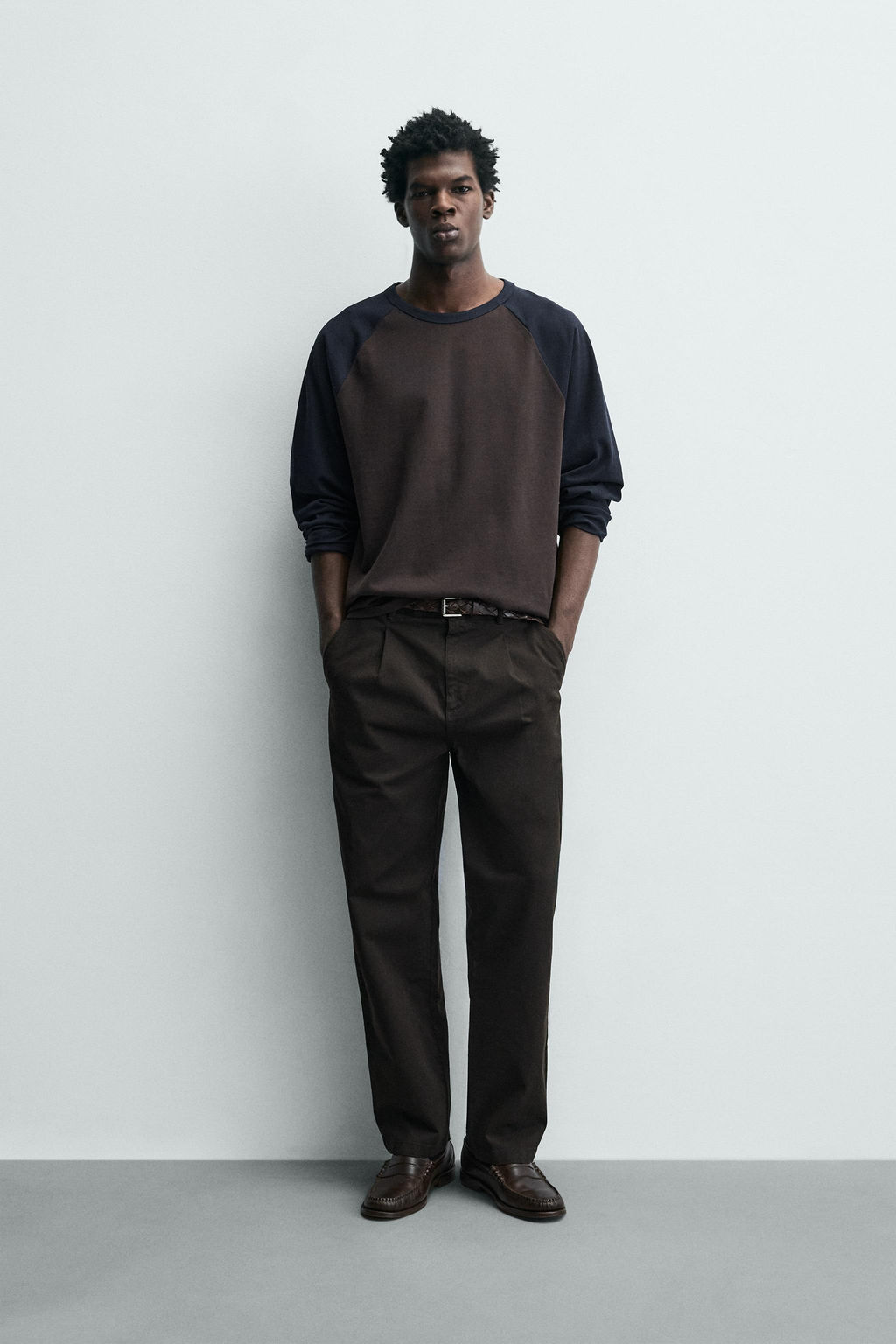RELAXED FIT PLEATED TROUSERS - Zara фото 10