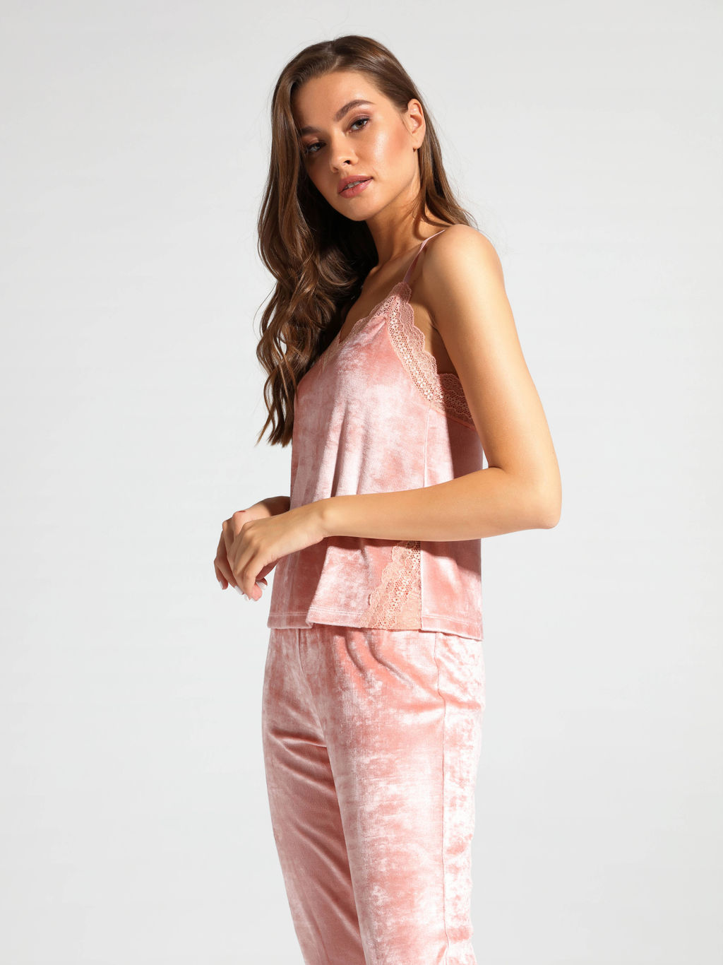CONTE Велюровый топ для дома VELVET LOUNGEWEAR LHW 1008 desert flower