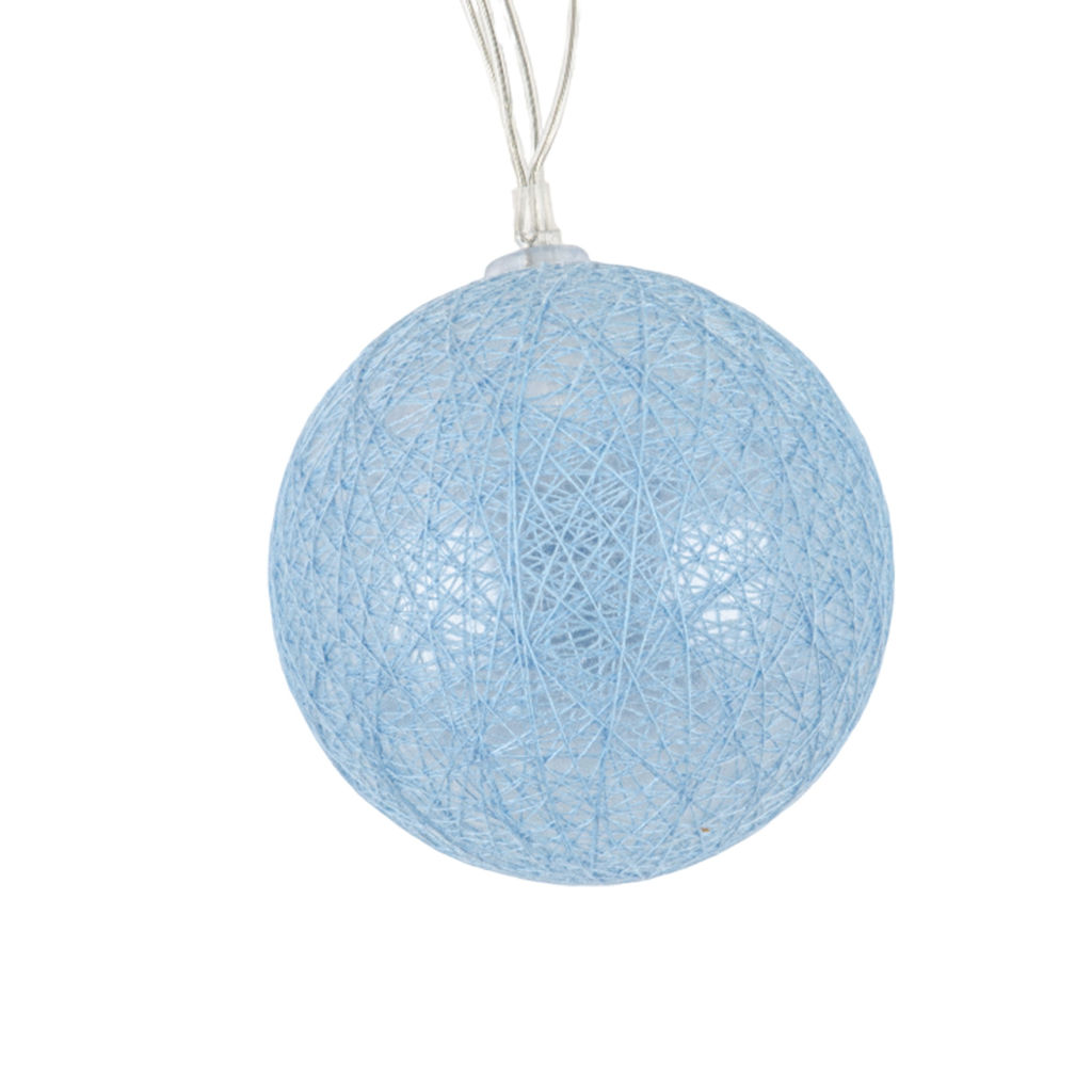 USL-S-139/PM2000 COTTON BALLS Садовая гирлянда на солнечной батарее Клубки. 10 светодиодов. Теплый белый свет. 1*АА Ni-Mh аккумулятор в/к. IP44. TM Uniel - Volpe фото 3
