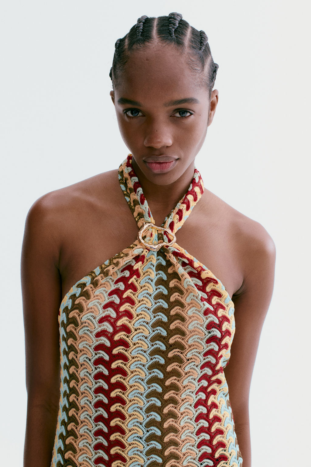 Vestido halter efecto crochet - H&m фото 6