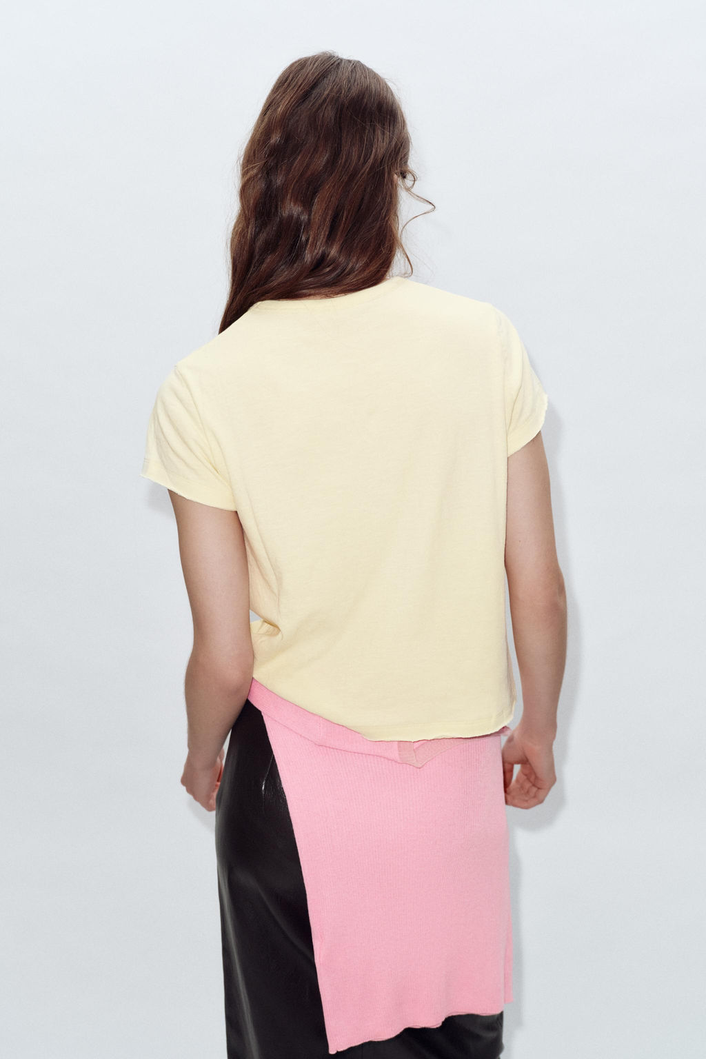 CAMISETA ALGOD?N MANGA CORTA / Amarillo - Zara фото 12