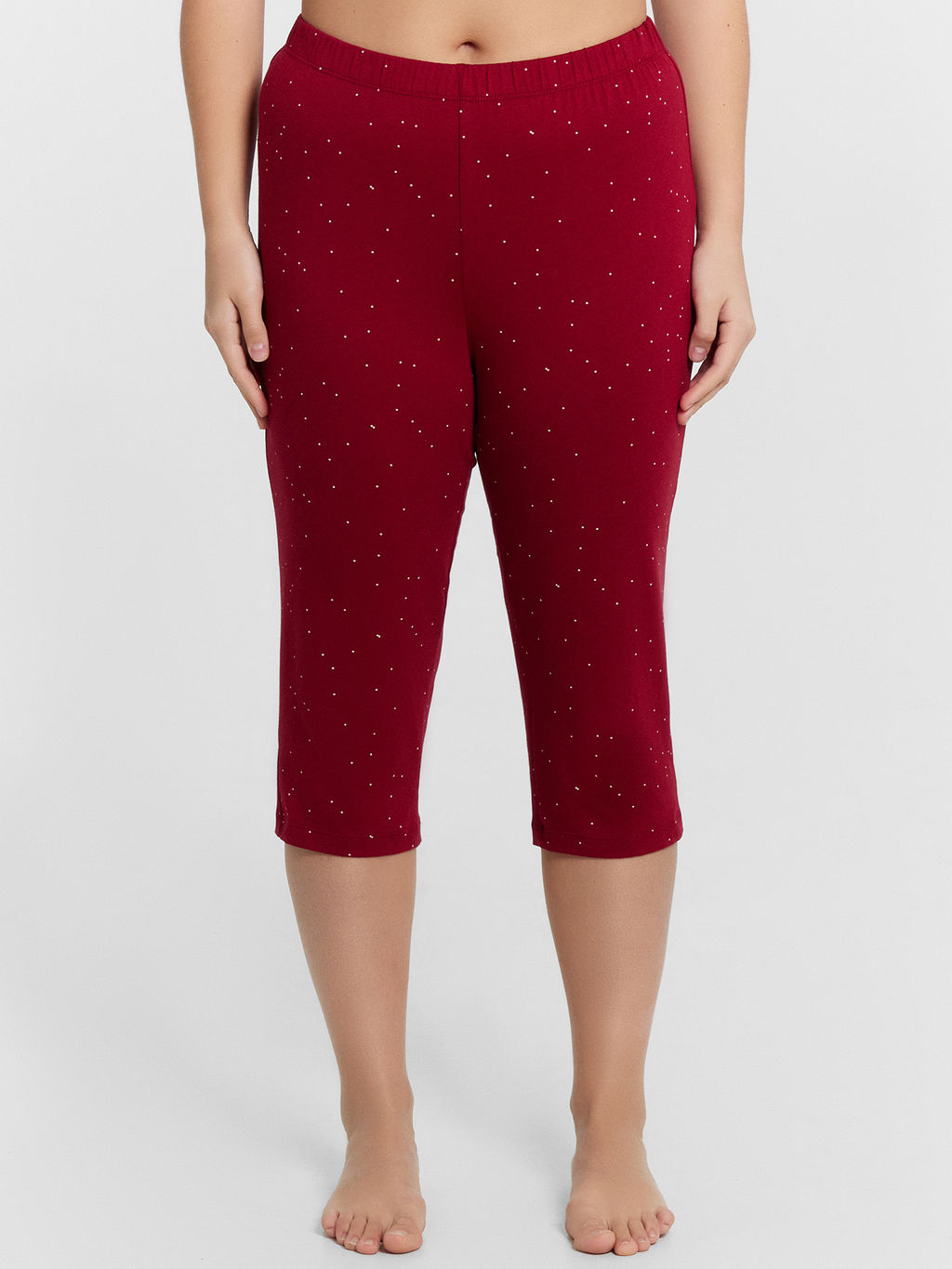 Пижама женская бордовая с принтом - Mark formelle фото 4