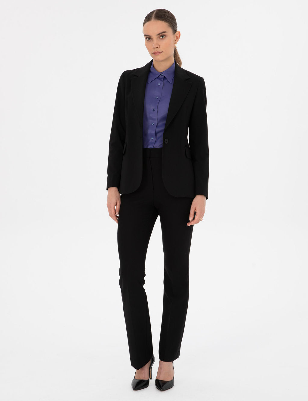 Siyah Slim Fit Ceket