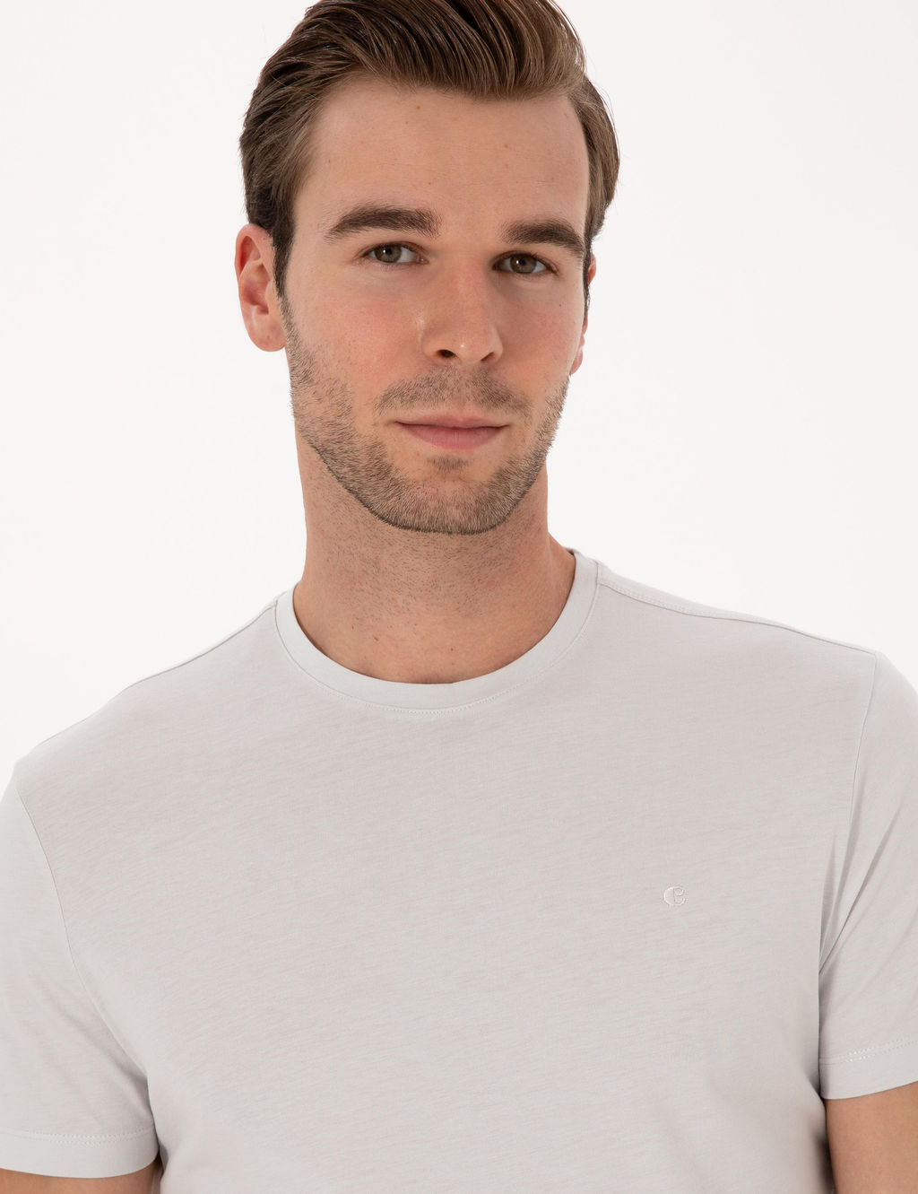 Ta_ Slim Fit %100 Pamuk Bisiklet Yaka Basic T-shirt - Cacharel фото 2