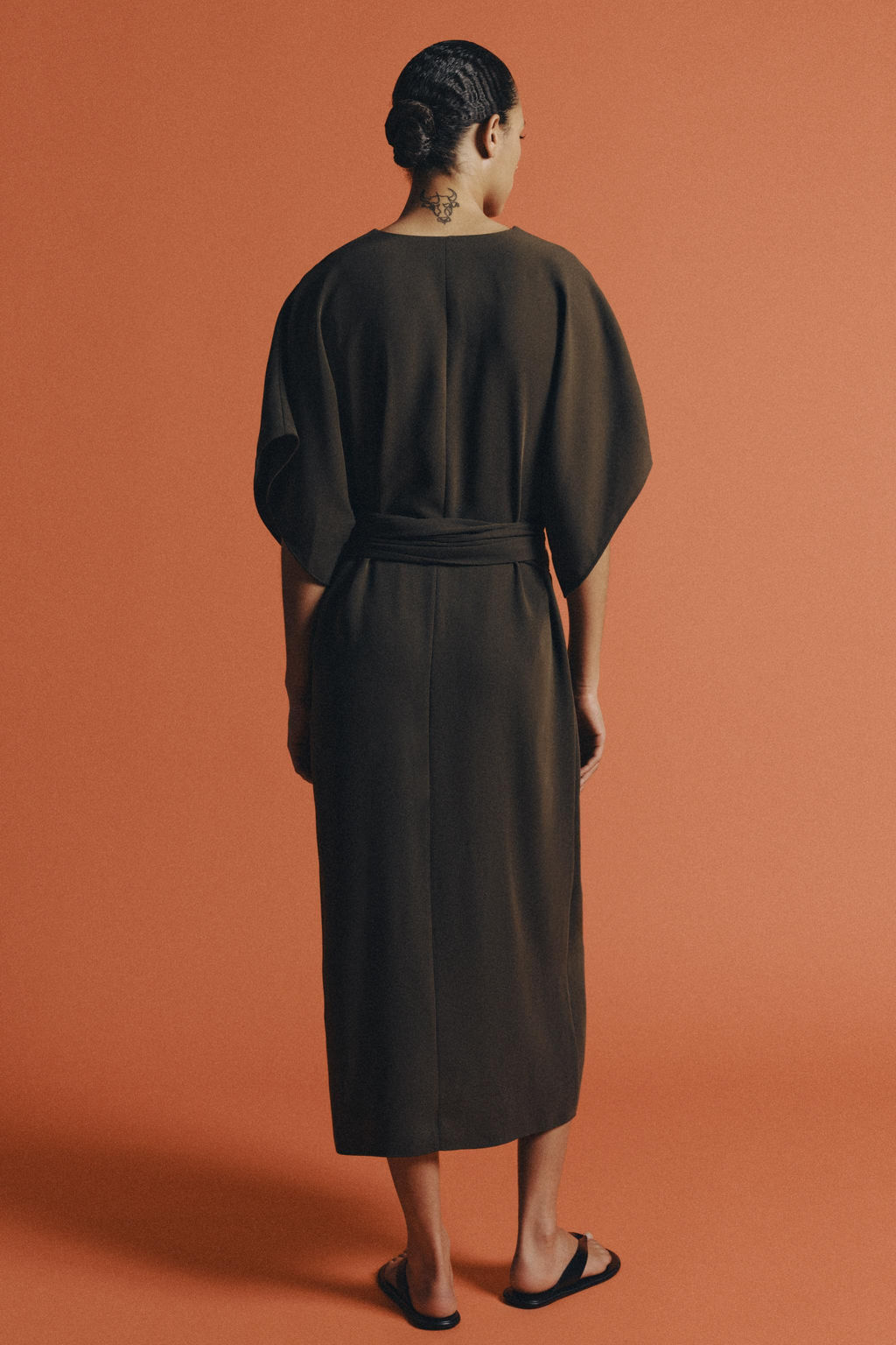 VESTIDO MIDI ALAMARES ZW COLLECTION / Gris topo - Zara фото 3