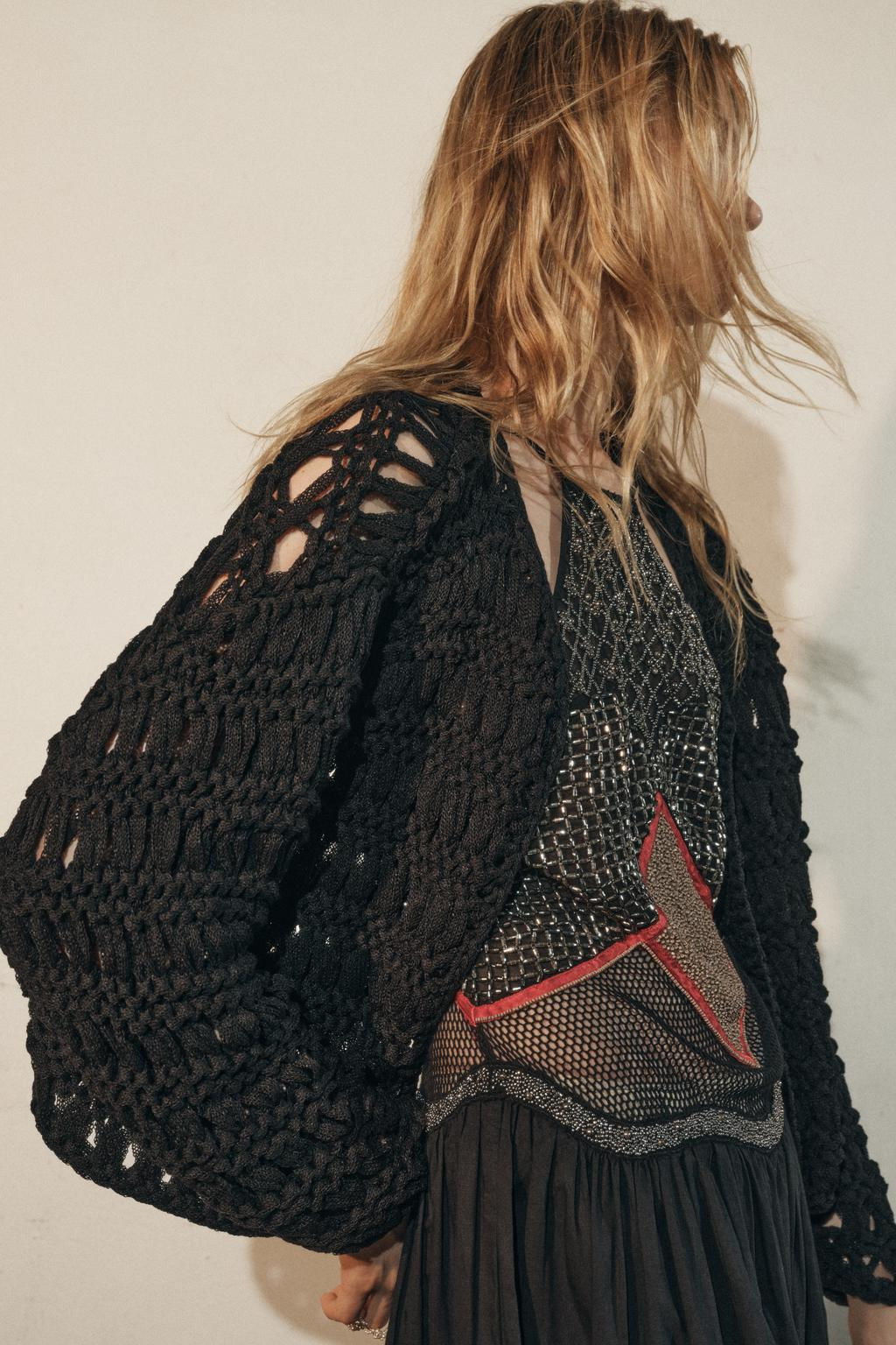 OPEN-KNIT CARDIGAN - Zara фото 3