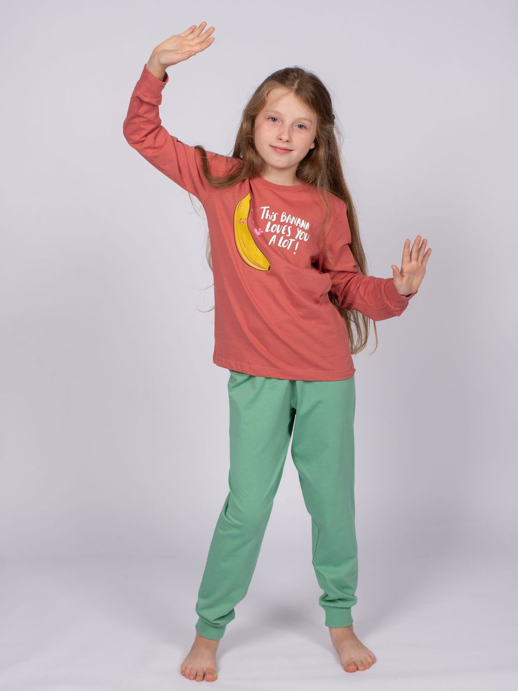 Пижама для девочки (джемпер+брюки) 91270 Lets go - Let's go фото 6