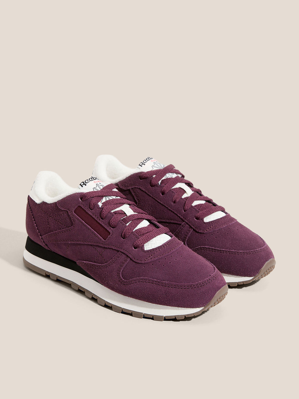 Кроссовки REEBOK CLASSIC LEATHER Артикул 4494060, темно-бордовый