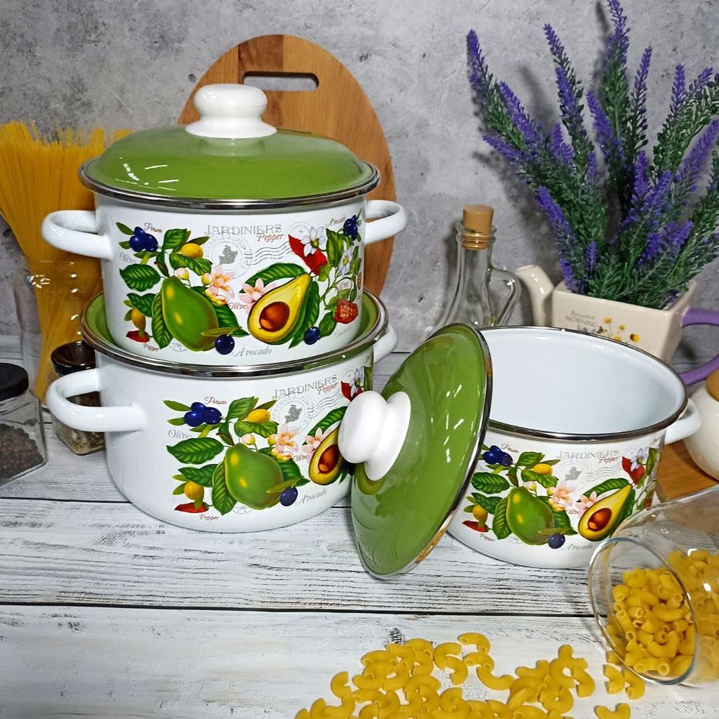 02 Набор №02 Авокадо 6KB021M белосн. - Стальэмаль фото 3