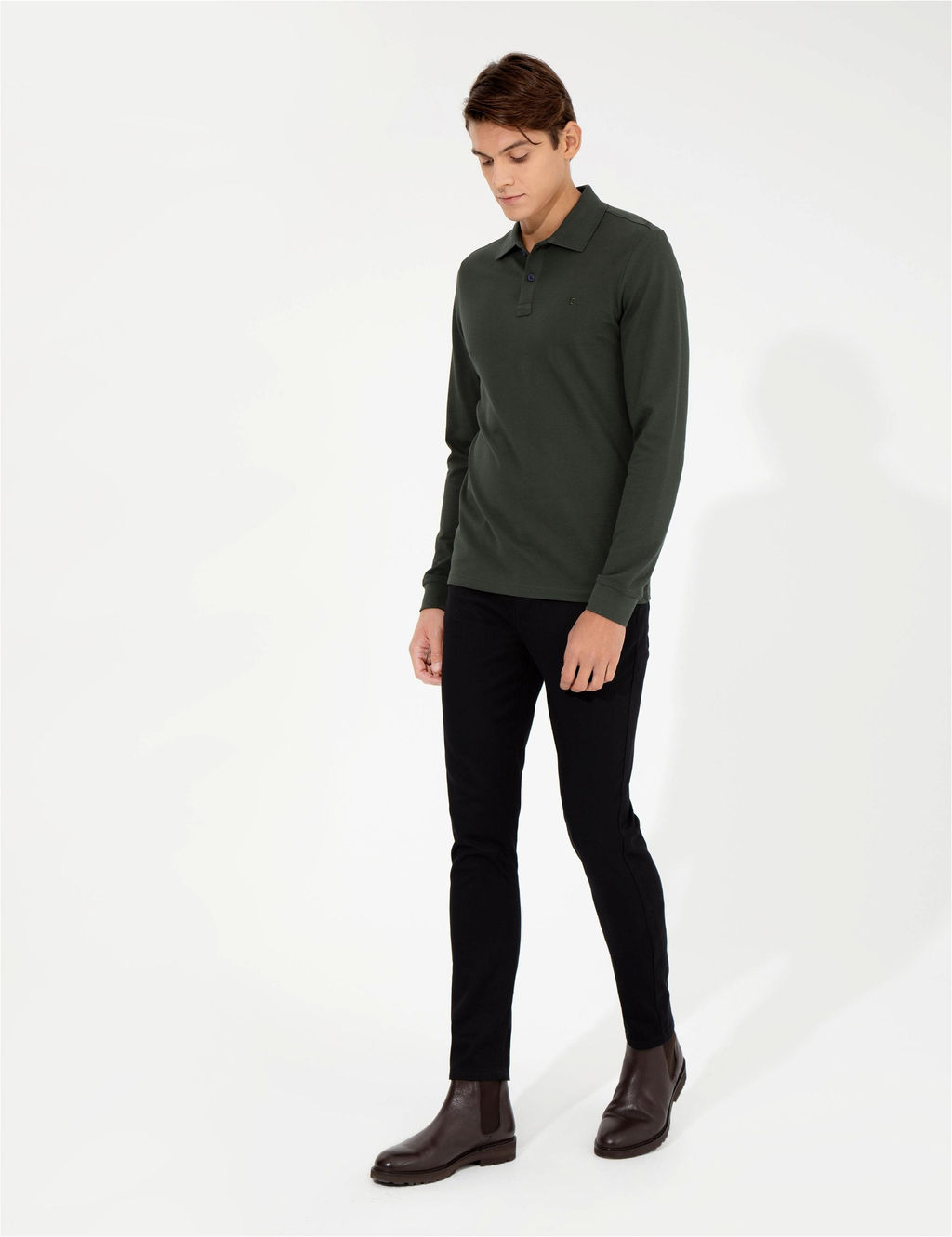 Siyah Slim Fit Kanvas Pantolon - Pierre cardin фото 3