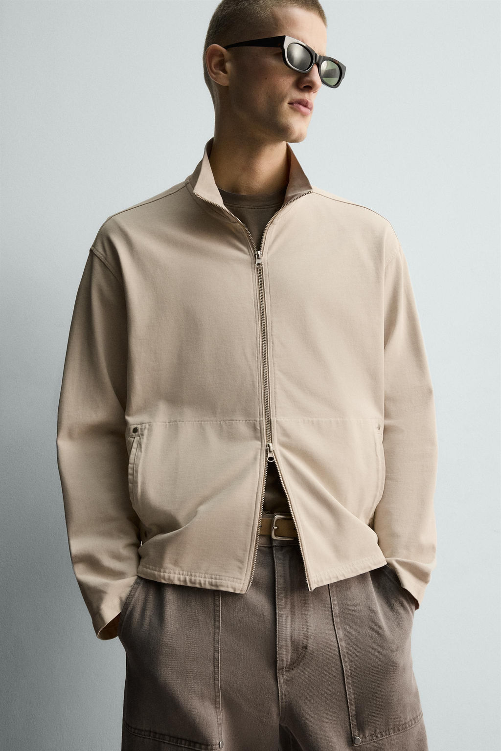 WASHED ZIP-UP SWEATSHIRT - Zara фото 5
