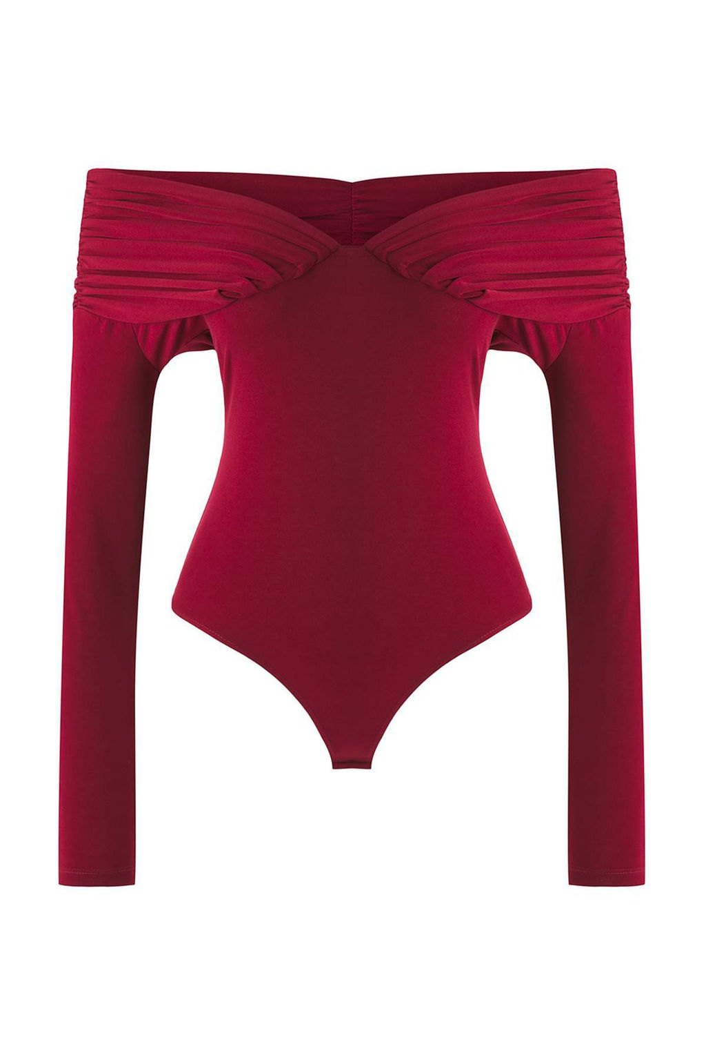 Siyah Carmen Yaka Orme Body TPRAW26BD00022 - Trendyolmilla фото 9