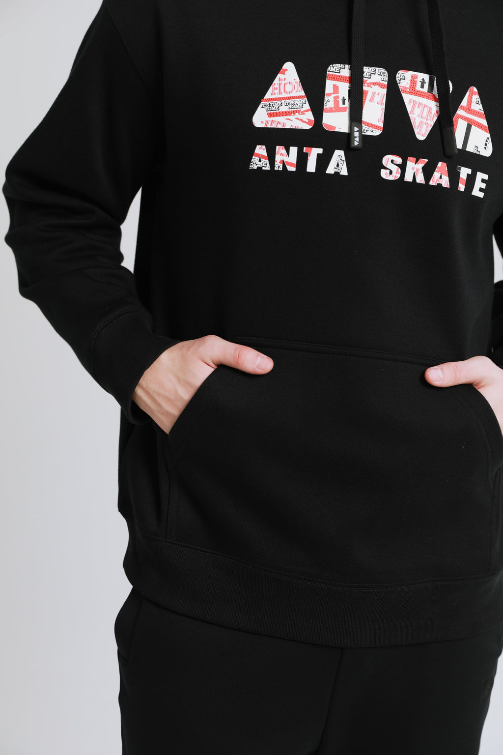 Худи с флисом Чёрный - Anta фото 9