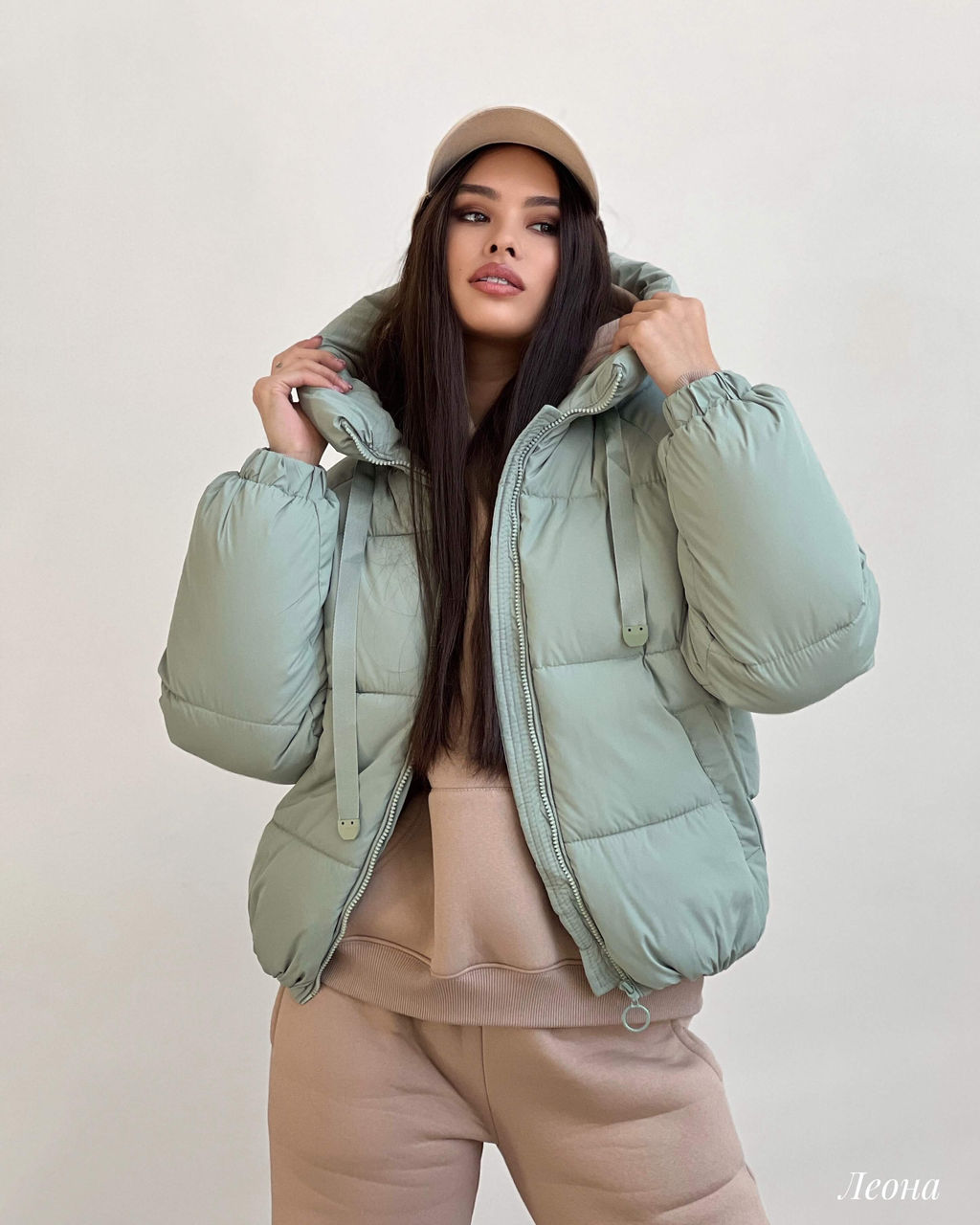 Куртка Леона (фисташковый) - Nadi bordo фото 3