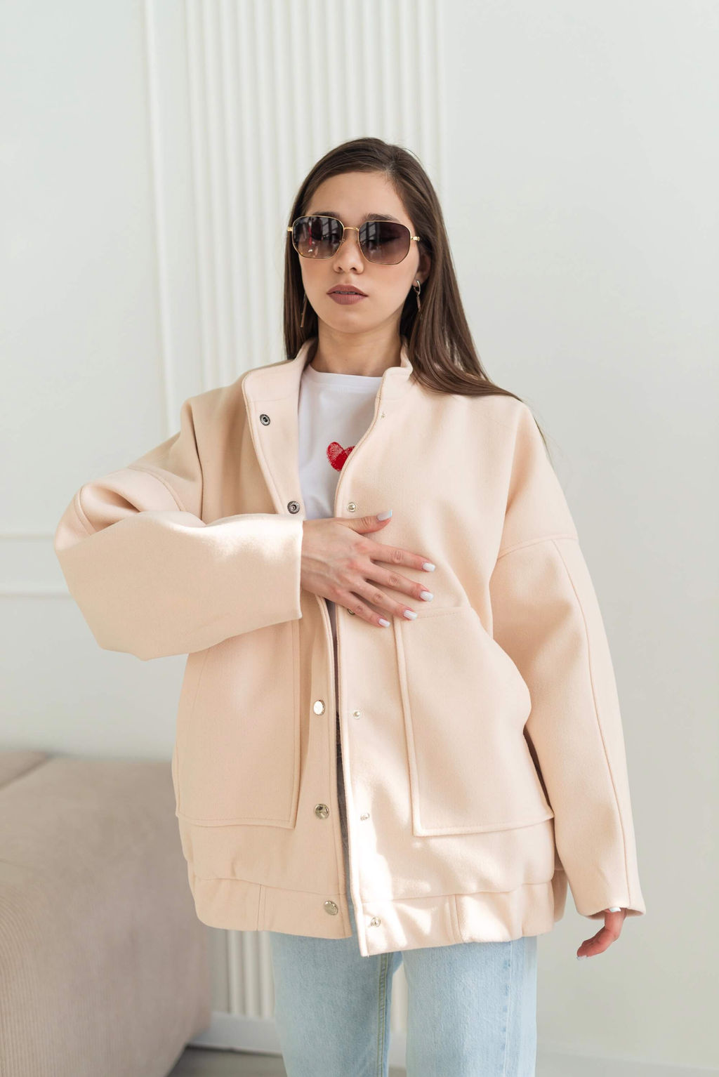 Бомбер Тайла (персиковый) - Nadi bordo фото 7