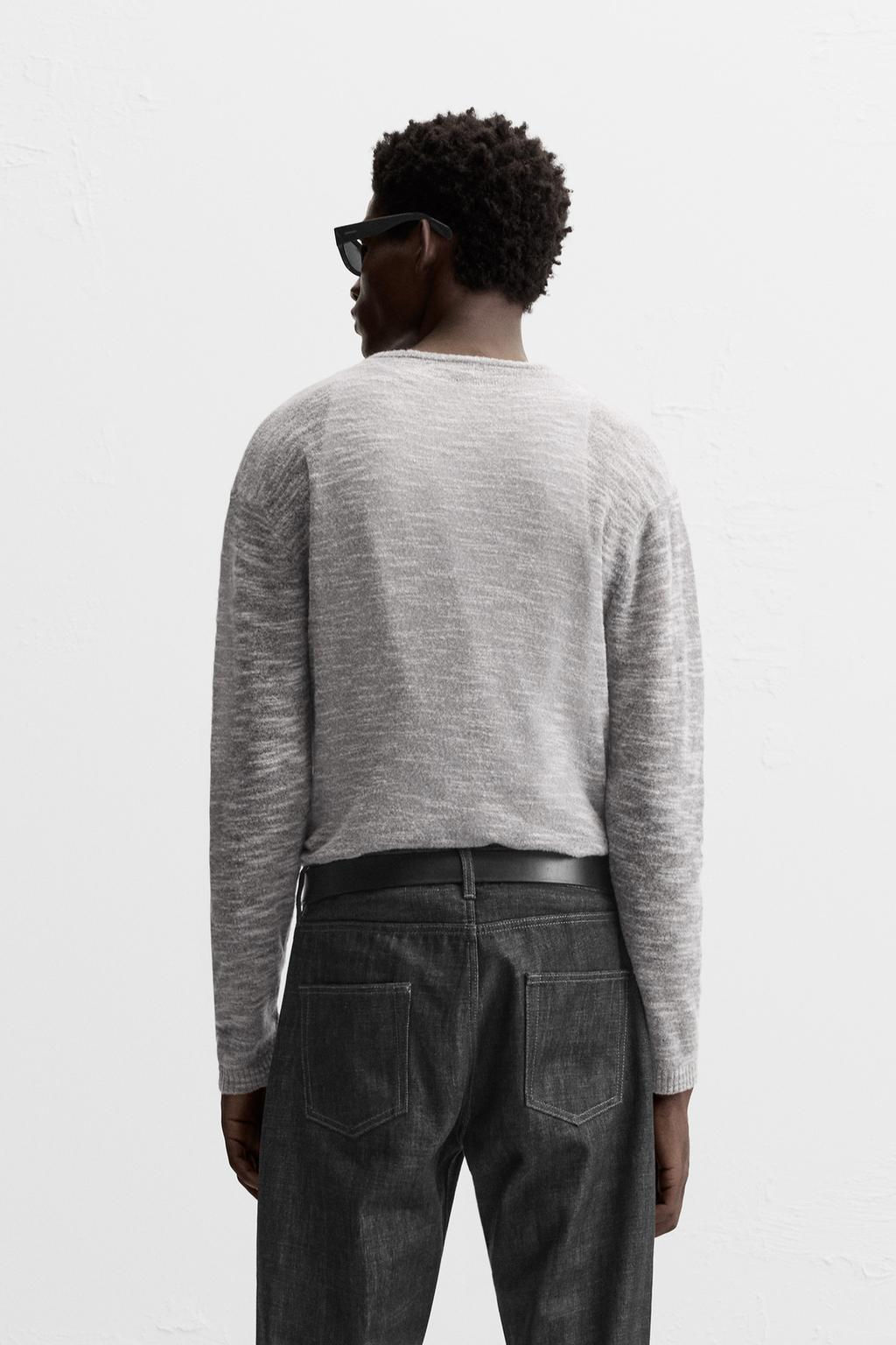 SEMI-SHEER TEXTURED SWEATER - Zara фото 3