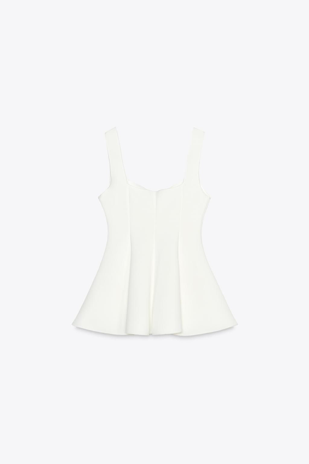 PEPLUM STRETCH TOP - Zara фото 9