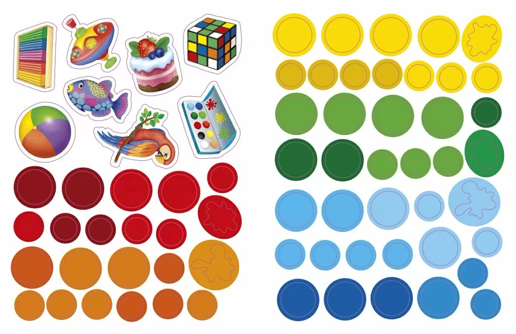 Изучаем цвета, слова, цифры с наклейками и заданиями - Робинс фото 8